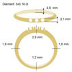 Diamantring Iselin med 3x0,10 ct TW-Si-85030100