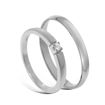 	Giftering & diamantring Iselin hvitt gull 14 kt, 2.5 mm - 1325-8501003