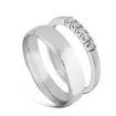 Giftering & diamantring Iselin hvitt gull 14 kt, 2.5 mm - 1550-8505030