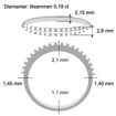 Diamantring i hvitt gull med 0,19 ct W-Si -BUR536465