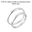 Gifteringer fra OREST i hvitt gull 14kt, 2 mm-11520