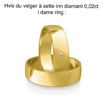 Gifteringer i gult gull 14kt, 6 mm. OREST –115600