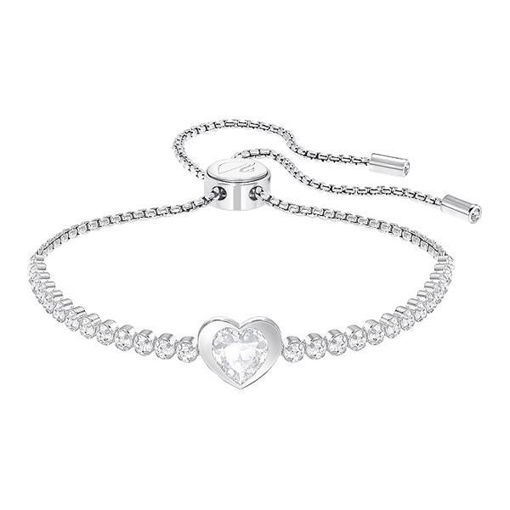 Swarovski armbånd Subtle Heart, Rhodium plating- 5349630