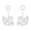 Swarovski øredobber Swan Lake, Rhodium plating -5379944 