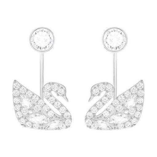 Swarovski øredobber Swan Lake, Rhodium plating -5379944 