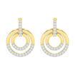 Swarovski øredobber Circle, Medium, Gold plating - 5290188