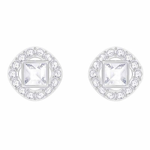 Swarovski øredobber Angelic Square , Rhodium plating - 5368146	