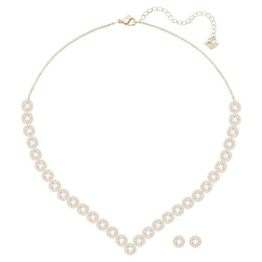 Swarovski smykkesett Angelic Square, Rose gold plating - 5351304