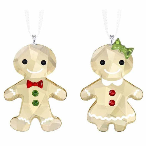 Swarovski figurer. Gingerbread Couple Ornament Set - 5281766