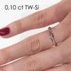 Enstens diamantring Elissa med 0,16 ct i 14kt gull. TW-Si. -18004016