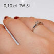 Enstens diamantring Elissa med 0,16 ct i 14kt gull. TW-Si. -18004016