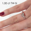 Enstens platina diamantring Elissa med 1,00 ct TW-Si -18004100pt