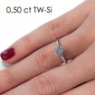 Enstens diamantring Jasmina med 0,40 ct i 14kt gull. TW-Si. -18018040