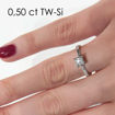 Enstens diamantring Lilya med 0,50 ct i 14kt gull. TW-Si. -18008050