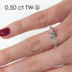 Enstens diamantring Naima med 0,40 ct i 14kt gull. TW-Si. -18009040