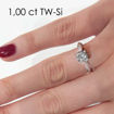 Enstens diamantring Naima med 1,00 ct i 14kt gull. TW-Si. -18009100