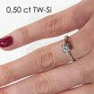 Enstens diamantring Soria med 0,40 ct i 14kt gull. TW-Si. -18010040