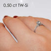 Enstens diamantring Soria med 0,50 ct i 14kt gull. TW-Si. -18010050