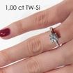 Enstens diamantring Soria med 0,70 ct i 14kt gull. TW-Si. -18010070