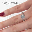 Enstens platina diamantring med 0,70 ct TW-Si -18015070pt