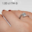 Enstens diamantring med 1,00 ct TW-Si i platina -18015100pt