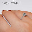 Enstens platina diamantring Aida med 1,00 ct TW-Si -18016100pt