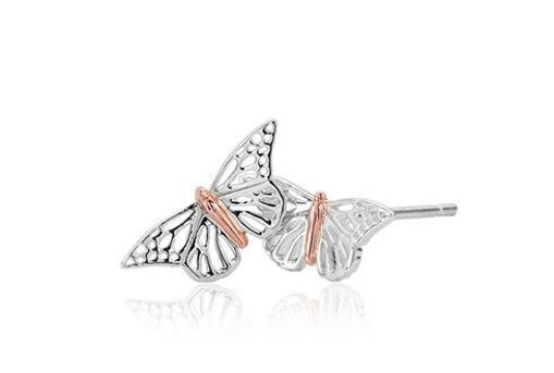 Sølv øredobber Butterfly Stud - 3SBWLE01 