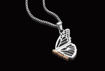 Sølvsmykke Butterfly Locket (Small) - 3SBWP