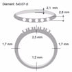 Diamantring Iselin med 5x0,07 ct TW-Si-8505070