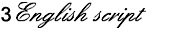 skriftype english script