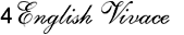 skrifttype english vivace