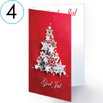 God Jul kort med juletre